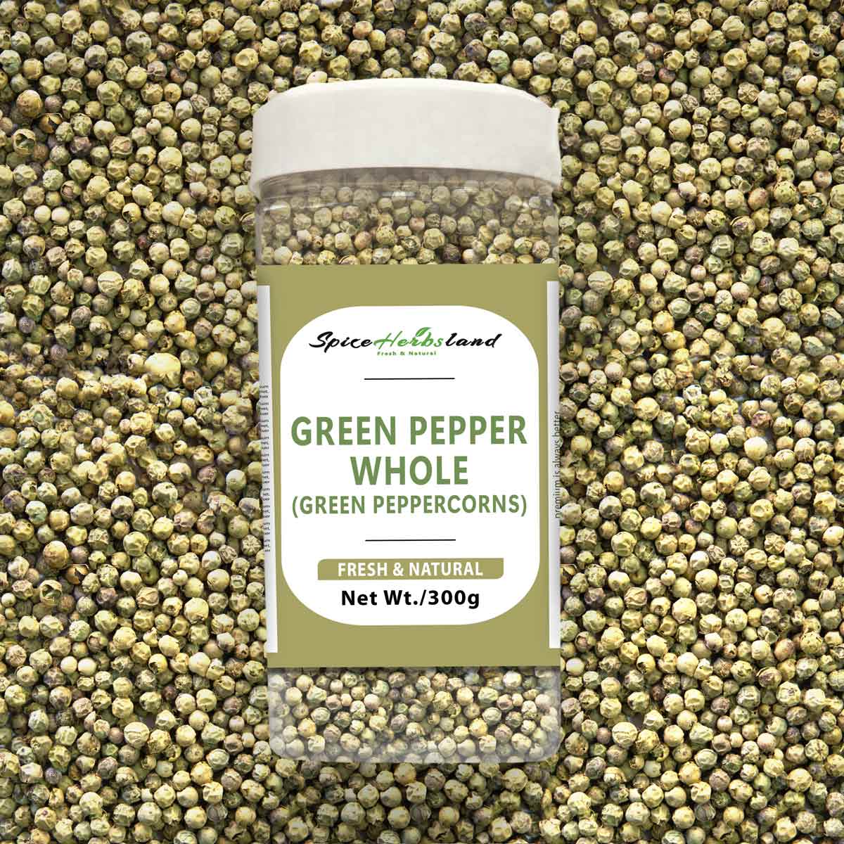 Green pepper whole (green peppercorns)