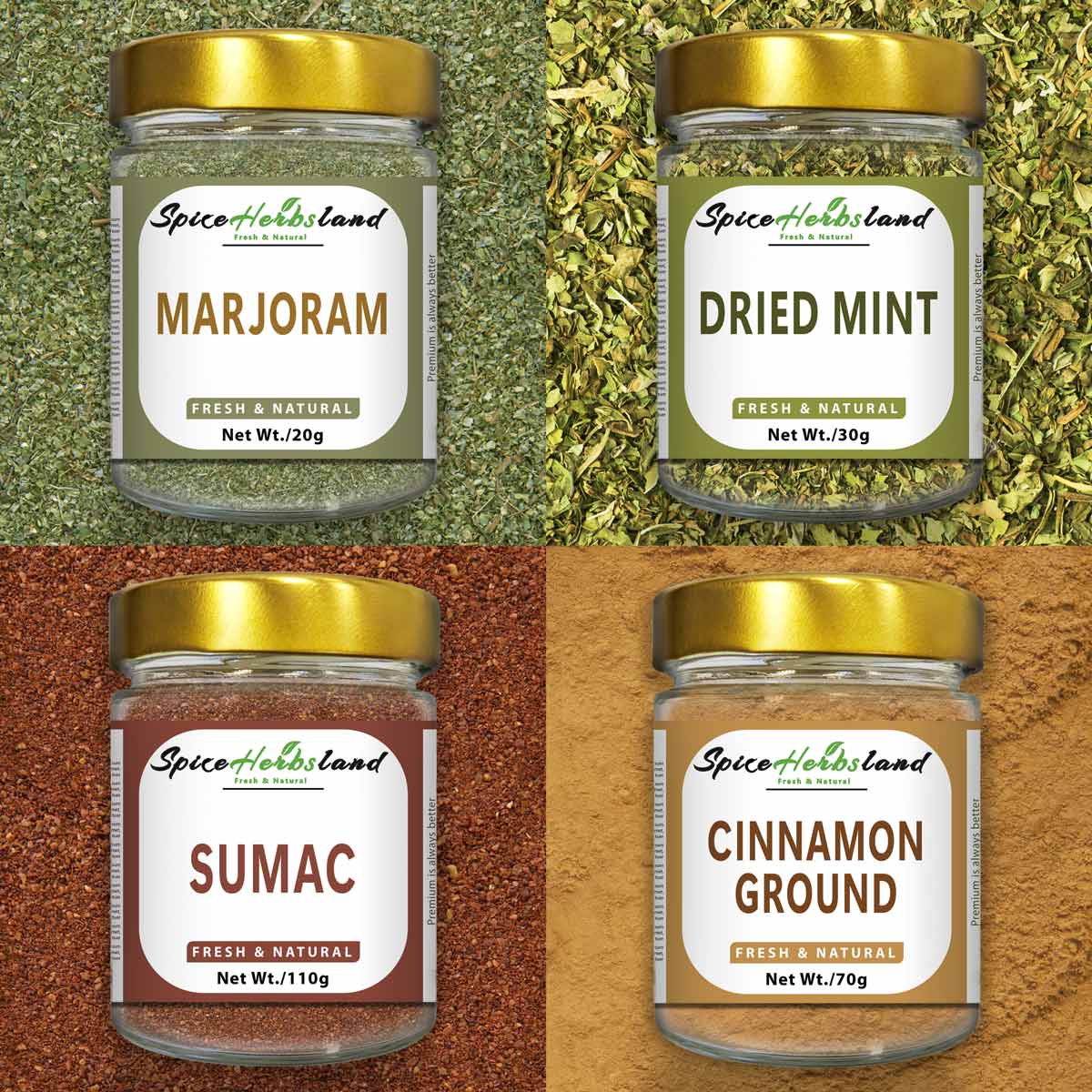 Middle Eastern Spice Collection - Pack of 4